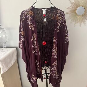 Jjill purple kimono